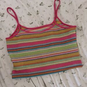 SHEIN multicolored crop tank top